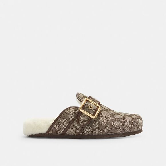 NWT Coach Outlet Ashton Clog In Signature Jacquard - Picture 2 of 6